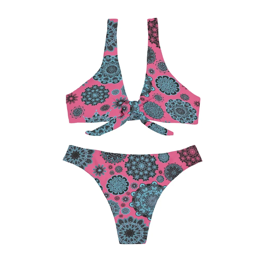 Sexy Swim Wear Bikini For Women Mandala Printed Teenage Girl Sexy Swimwear Low Price Swimsuits For Women 2022 Custom Logo