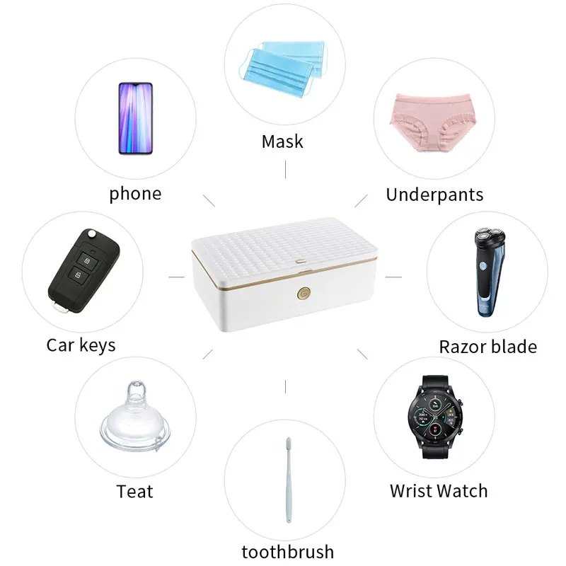 УФ стерилизатор коробка с озоном Профессиональный светодиодный свет дезинфицирующий для соски косметические инструменты кисти для макияжа