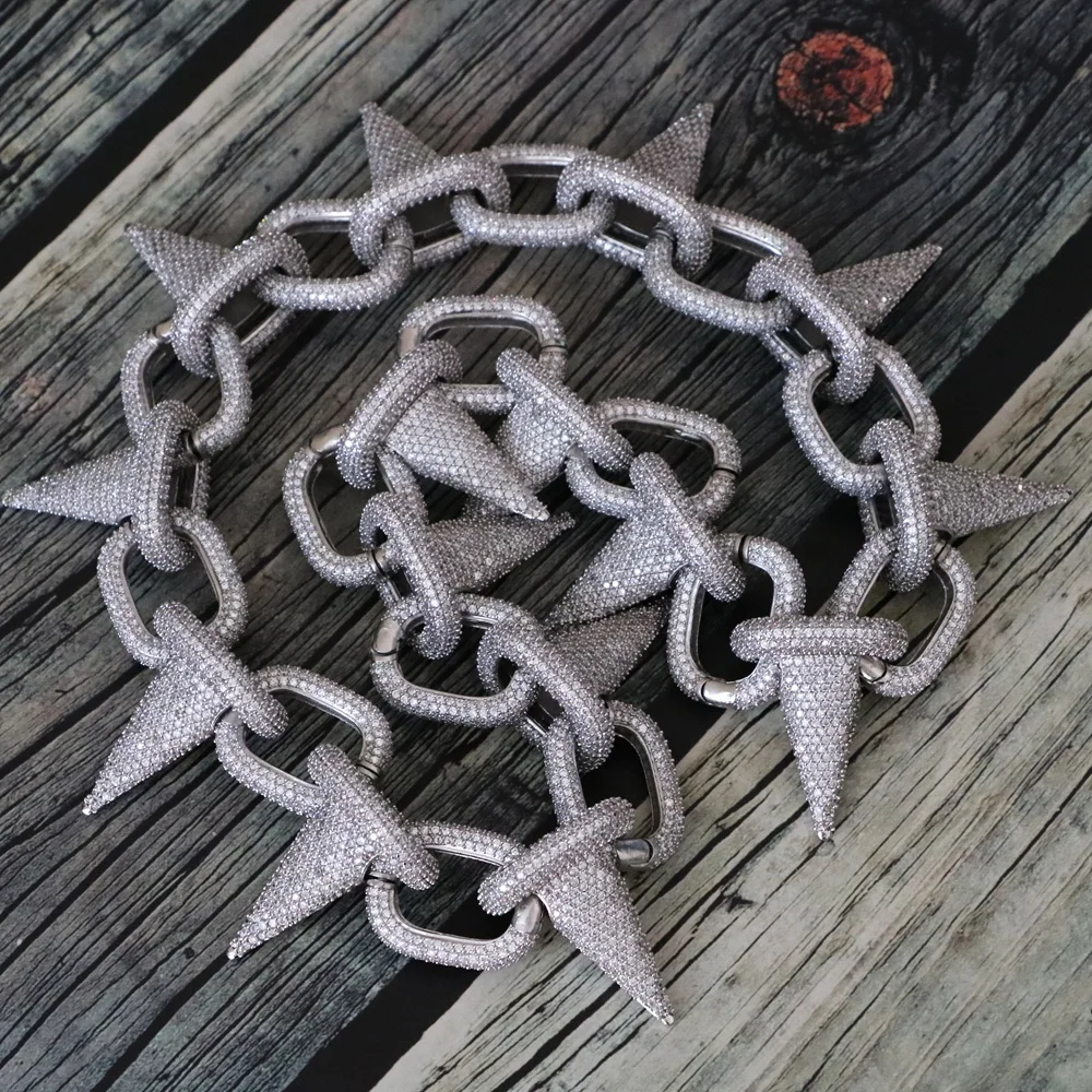 Hip Hop Boys Diamond Thick Gold Plated Chain For Men, Big Size Necklace