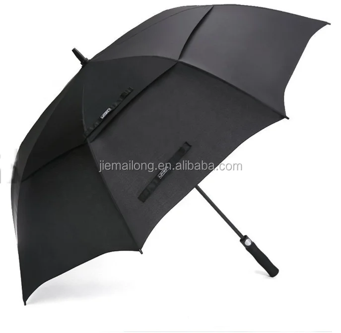 Automatic Open Golf Umbrella Extra Large Oversize Double Canopy Vented Windproof Waterproof Stick Umbrellas