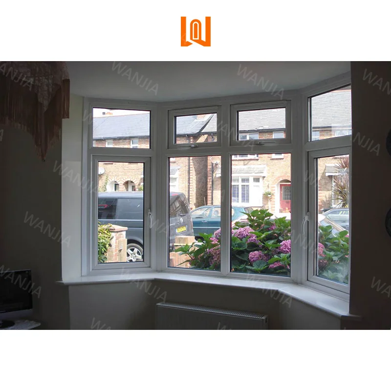 Bulk Customized Energy Efficient Vinyl Plastic Glazed Windows PVC French Windows House Interior UPVC Casement Windows