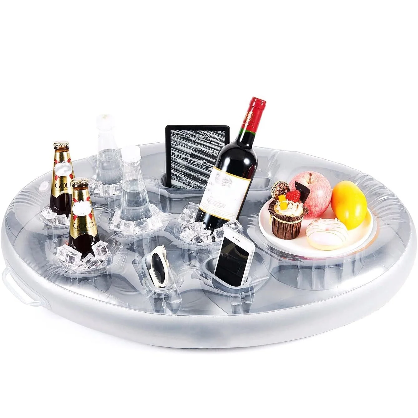 Pool Party Floating Cup On Water Inflatable Cup Mobile Phone, Wine, Fruit Bowl Inflatable Cup