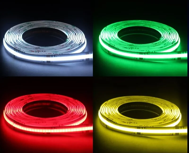 RGB Cob Leds Tape 5M/Roll with European Certifications Low Voltage Cob Led Strip Light RGB 630leds/m