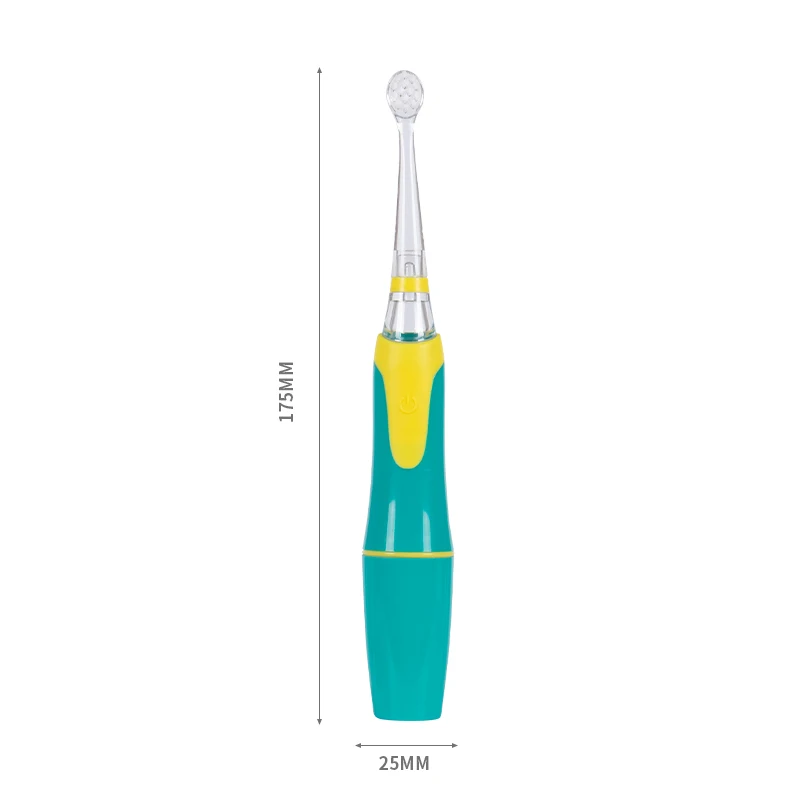 OEM Battery Powered 4 Cleaning Modes Cartoon Children Kids Tooth Brush Led Light Electric Toothbrush