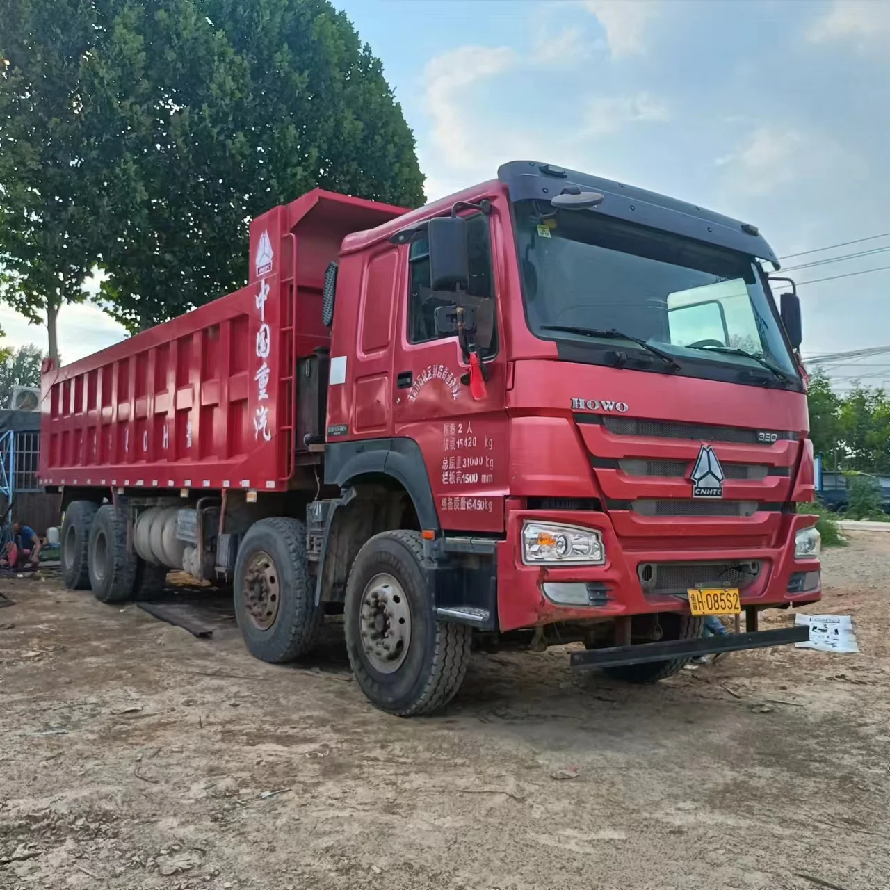 Second Hand HOWO 6x4 10-Wheel Dump Truck New Diesel Manual Weichai Engine Euro 3 Emission Left Right Shacman Heavy Trucksell