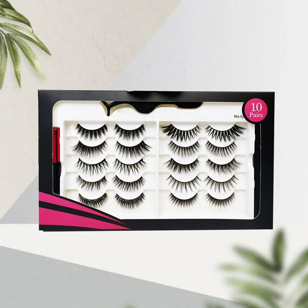 2022 Newest styles magnetic eyeliner and magnetic lashes 3d wholesale magnetic eyelashes