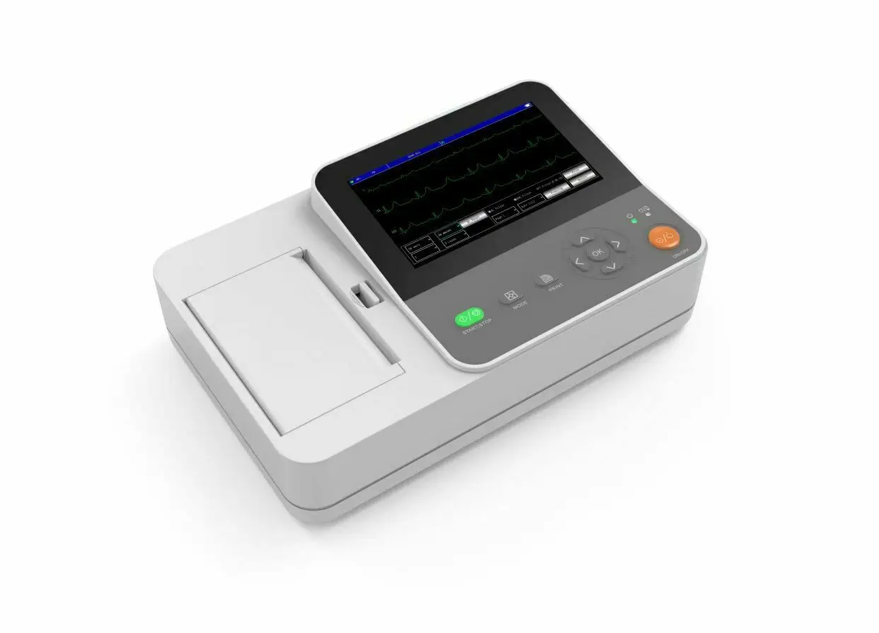 CONTEC монитор ЭКГ E6 6-канальный машина electrotelegraph флеш-накопитель USB сенсорный 12 EKG программное обеспечения для подключения к компьютеру