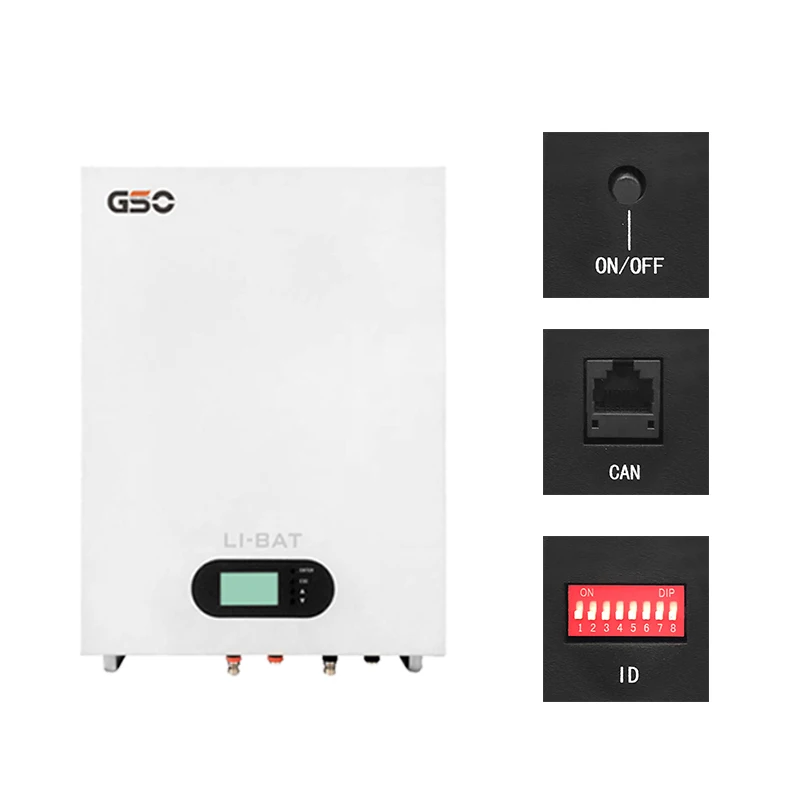 GSO 48V 50ah lifepo4 cell battery solar lithium battery pack in solar home energy storage home battery Can be crafted power wall