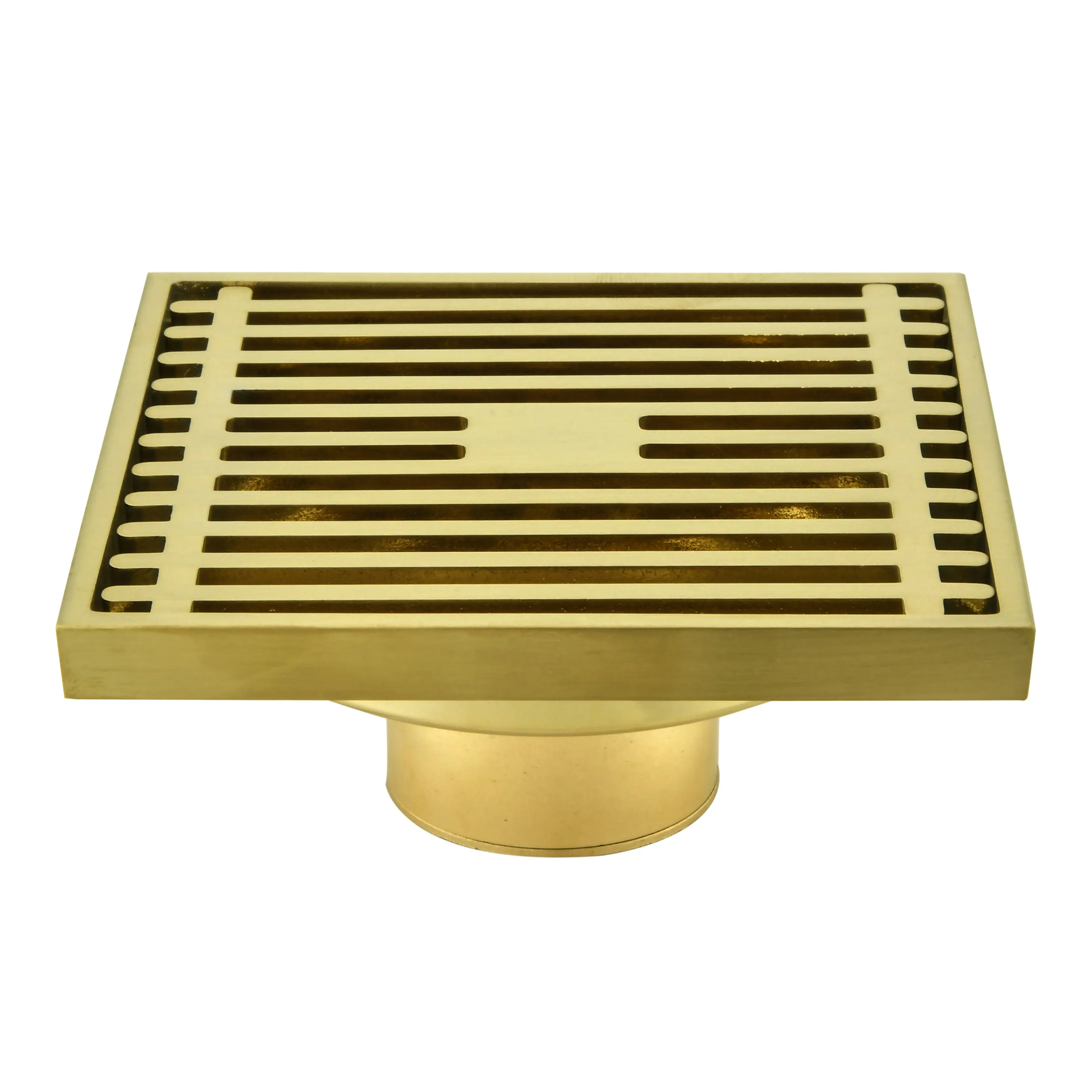 Bathroom Accessories Insert Odor Resistant Square Floor Drain Grate Cover Strainer Bathroom Brass Floor Drain