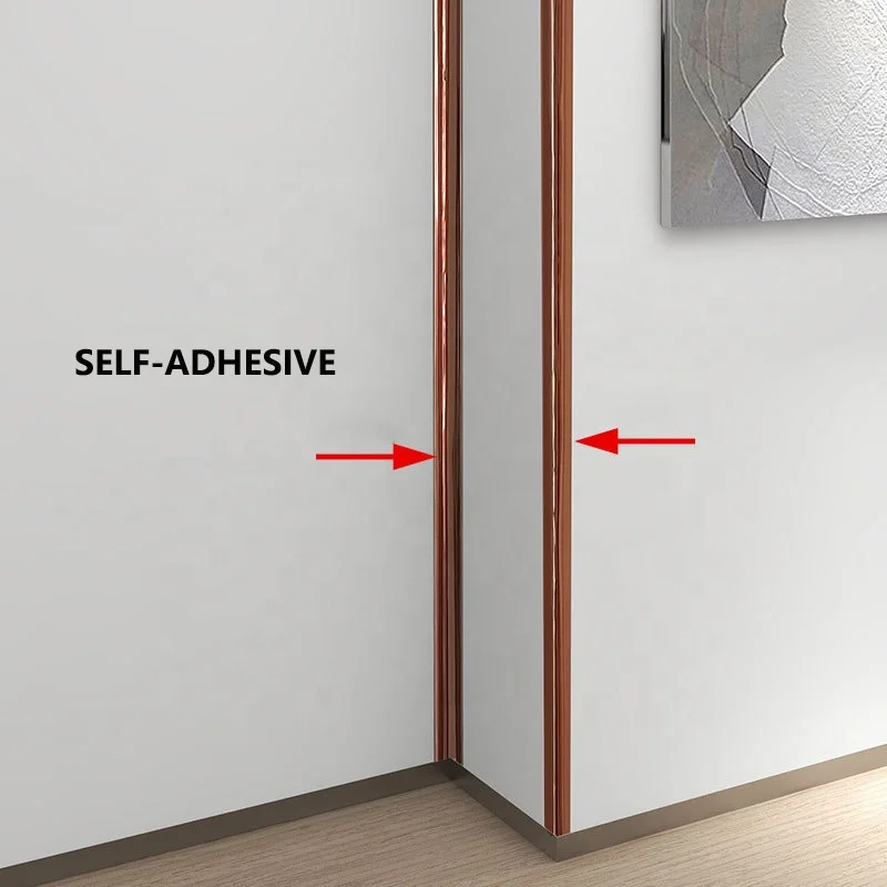 Self-Adhesive Waterproof Seam Strip Line Wall Sticker For Pressure Strip Textured Decorative Card Strips Wallpaper