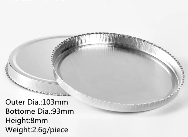 Одноразовые алюминиевые блюда для взвешивания 30 мл 42 60 с