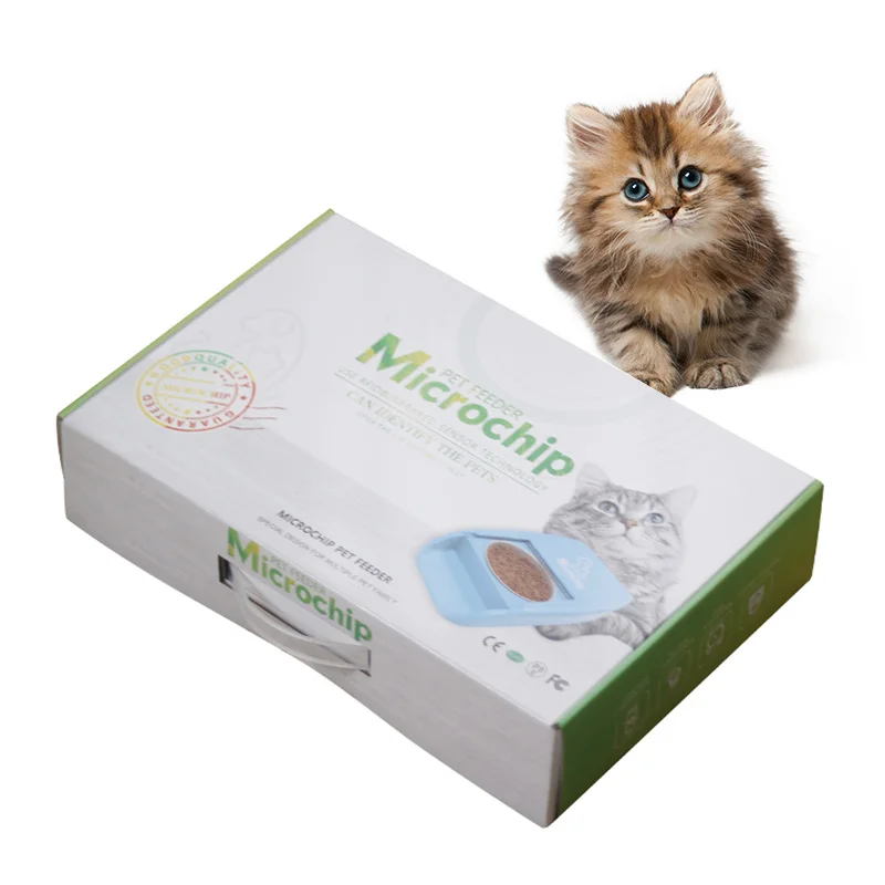 2022 New Listed Multi Cat Feeder Automatic Pet Feeder Cat Food Dispenser with RFID tag/implanted chip