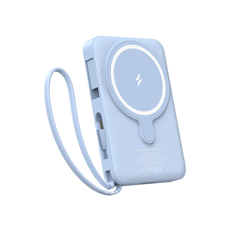 2022 New Product 3 in 1 magsaf battery pack external phone battery charger power bank magnetic with cable