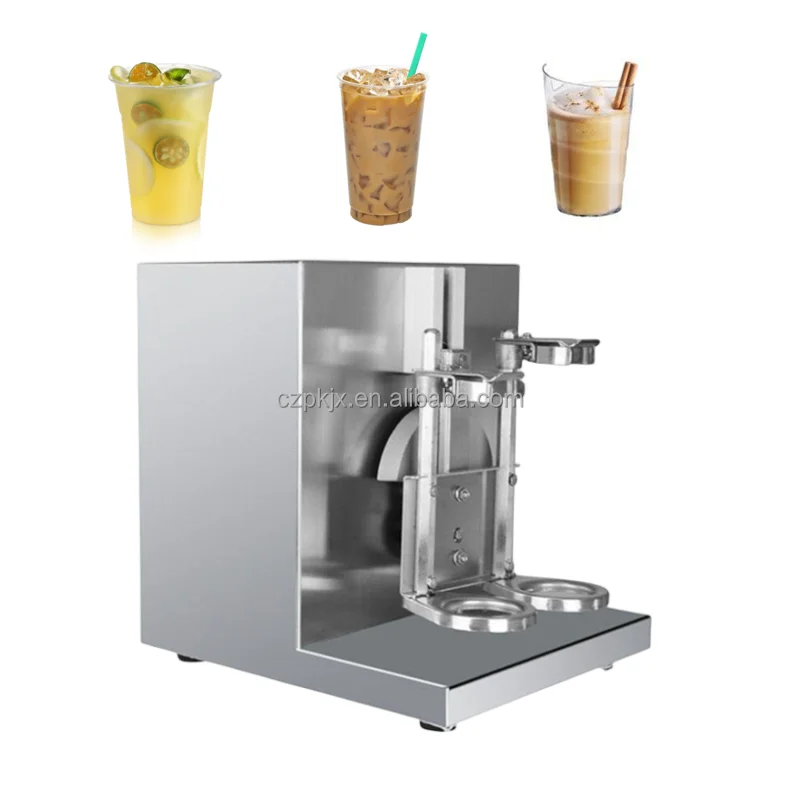 Double Head Automatic Boba Tea Shaker Milk Tea Shaking Machine for Bubble Tea