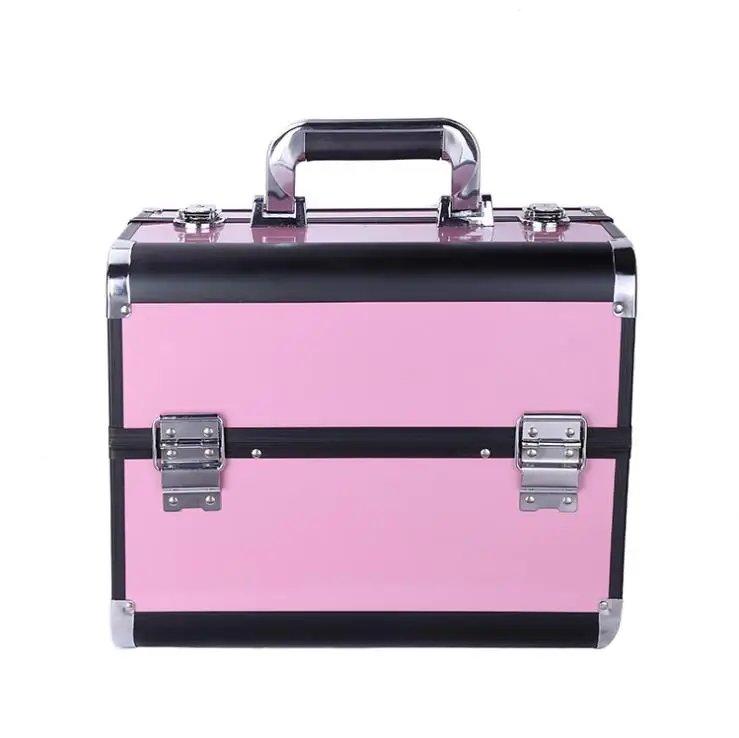 
Beauty Make Up Box For Cosmetic Box Professional Travel Box Metal Cosmetic Case 
