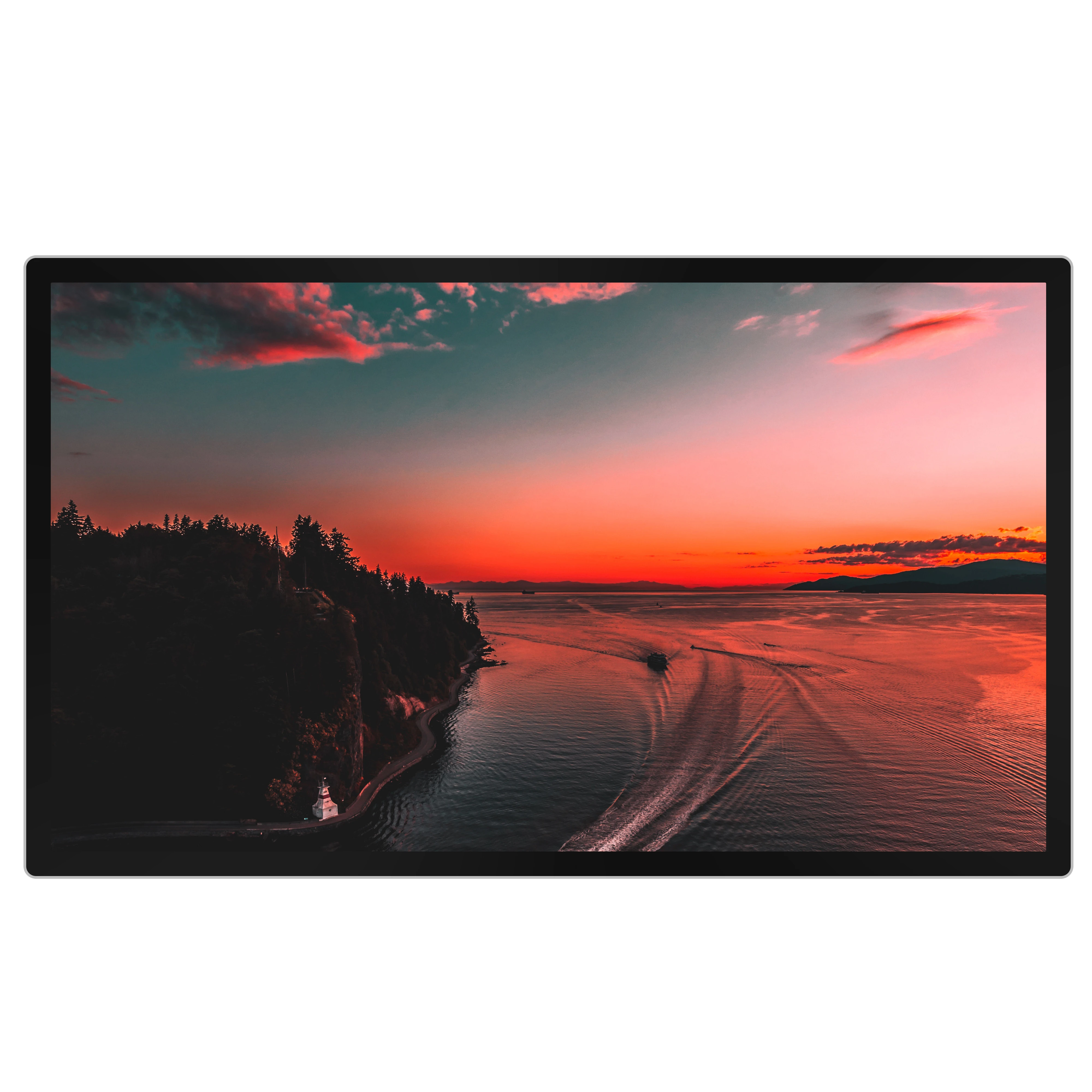 
65' wall mounted Digital Signage / Advertising Display Player / Open frame Touch screen / multi touch kiosk 