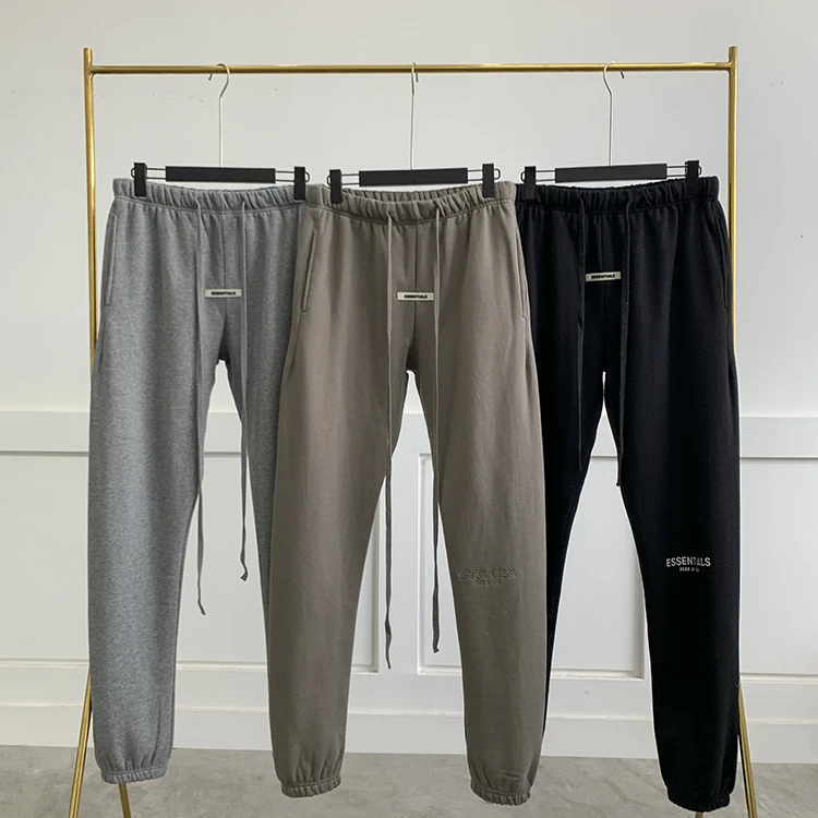 Мужские и женские свободные брюки с завязками на завязках FEAR OF GOD Line essentials