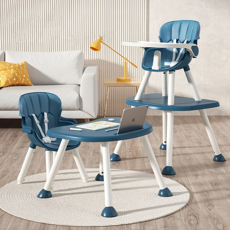 Baby High Chair With Adjustable Height Detachable Non Slip And Stable Eating And Learning Seat