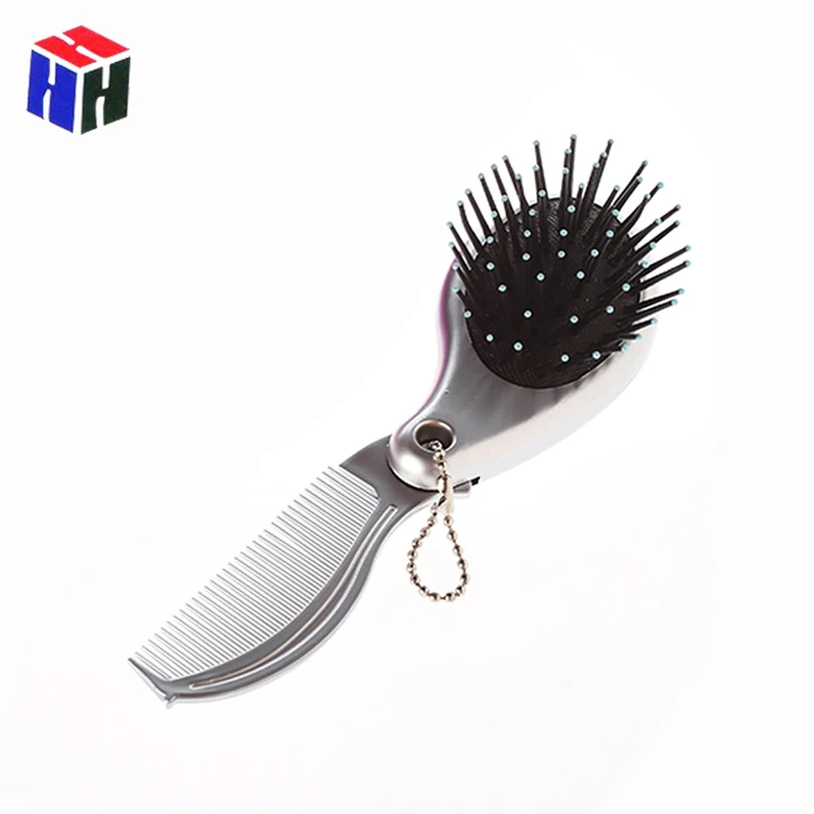 factory wholesale retail cheap folding plastic pocket comb with mirror