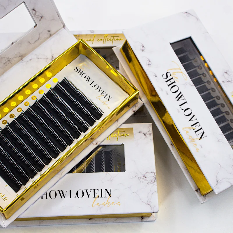 New Matte Soft Wet Lash Extensions 8-15mm 3D Effect Eyelashes Wet Lashes Volume Wet Eyelashes