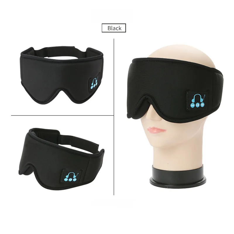 Моющиеся регулируемые наушники для сна музыка нашивка 3D повязка на глаза с динамиками HD