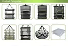 8 Layer Mesh dry net Hanging Herb Drying Rack Dry Net with Zippers with S Hang Buckle and Storage bag