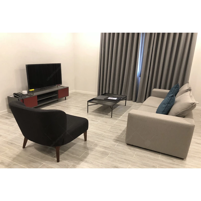 Полный комплект мебели для отеля, квартира с кухней, гостиной и спальни