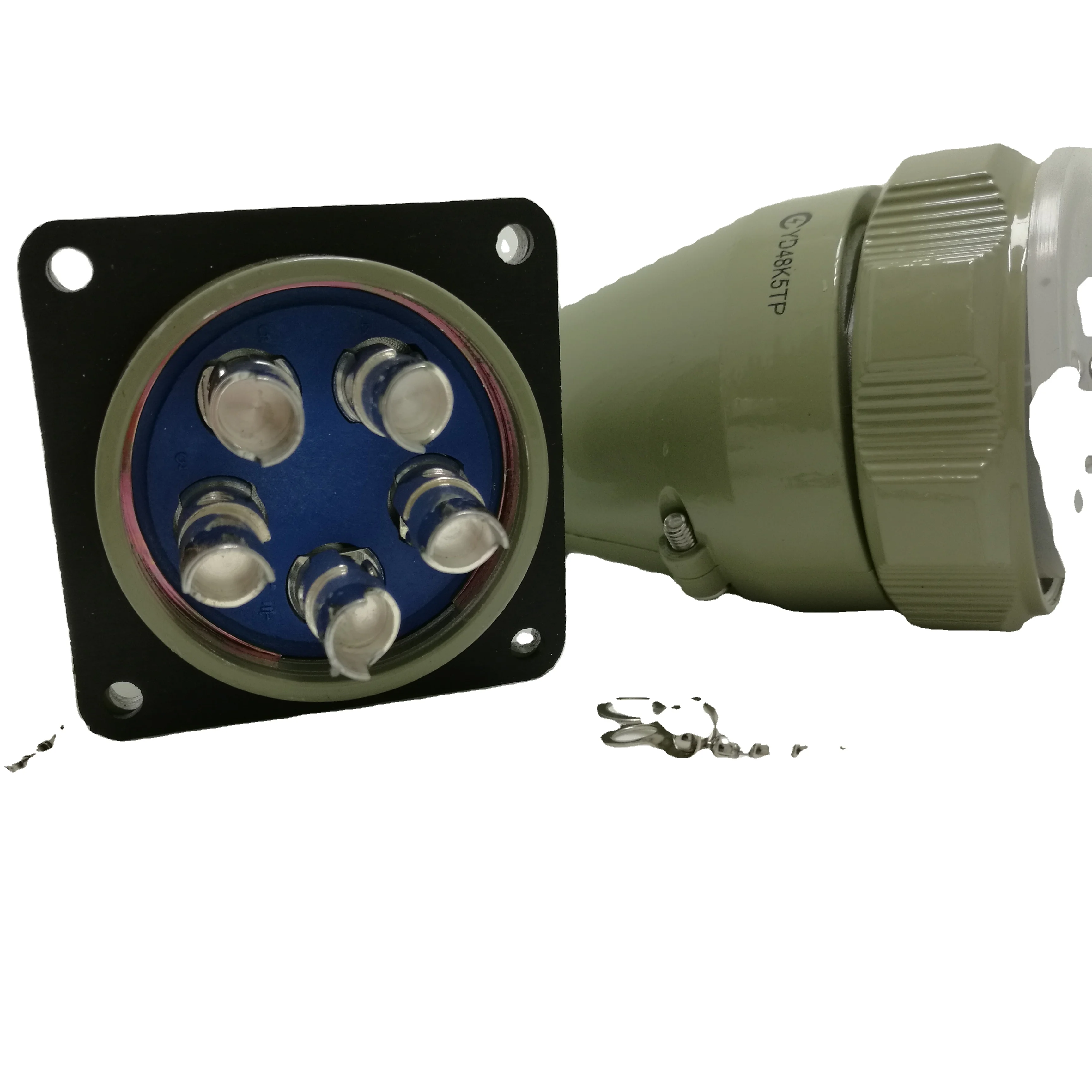 Меч вставка низкочастотный нить крепко закрутите медный посеребренный стыковой авиационный разъем