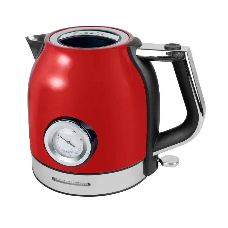 1.8L European Style Electrical Water Kettle Boil Dry Protection Fast Boiling Kettle with Colorful Coating