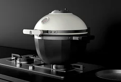 Roaster Ceramic Oven Top Vent Accessories BBQ Pizza for Kamado Louisiana Iron Grill Daisy Wheel Ceramic BBQ Grill