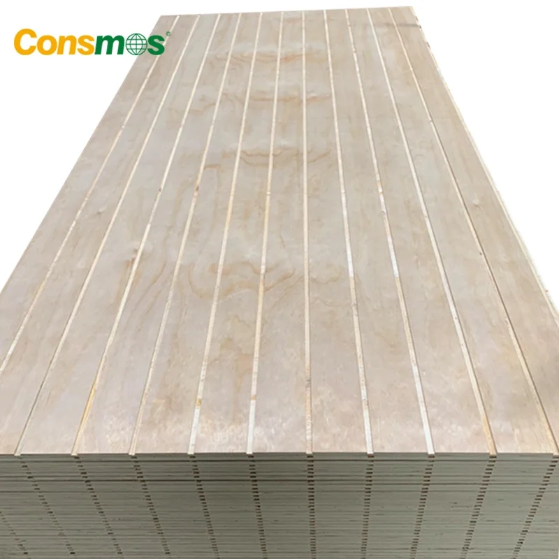 1220x2440mm 3/4 Inch Tongue and Grooved Laminated Slotted Full plywood