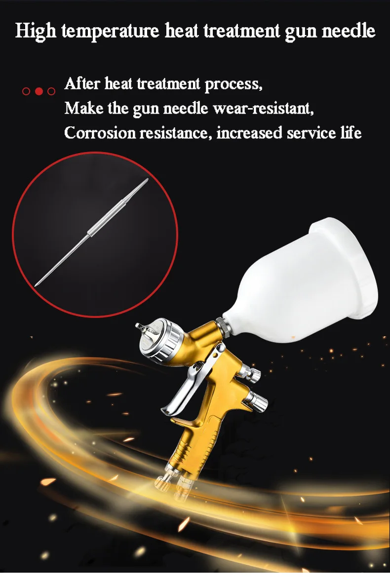 1.2-2.5mm Nozzle H-827 Manufacturer direct sales of small air compressor pneumatic air spray gun