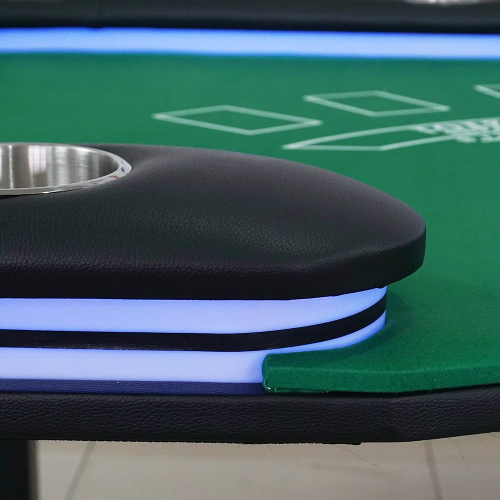 Professional custom solid wood green tablecloth blackjack casino table other poker board game gambling table