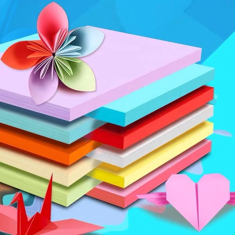 
diy color paper & origami paper &construction paper for office & stationery & school 