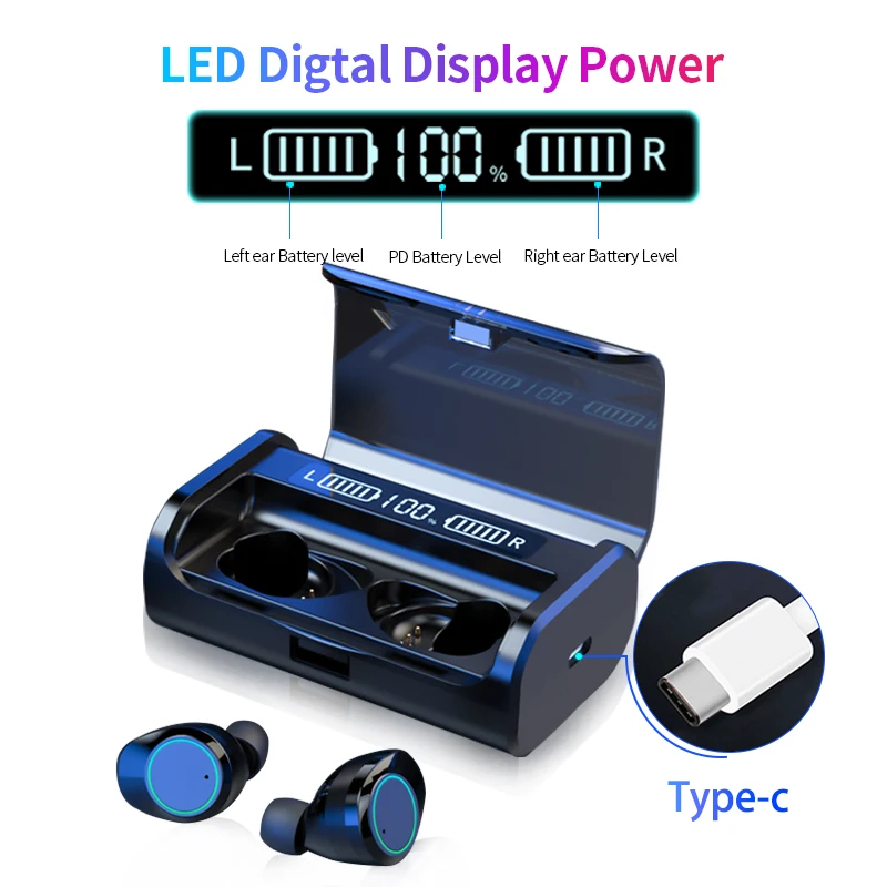 Business Headset Wireless Earbuds G06 mini earphones with 4000mAh charge box