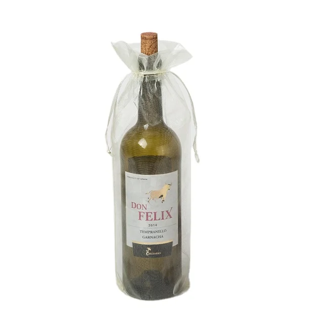 
Customized Logo Organza Gift Bag Silk Organza Bags Jewelry Pouch With Satin Ribbon Logo for wine packaging 