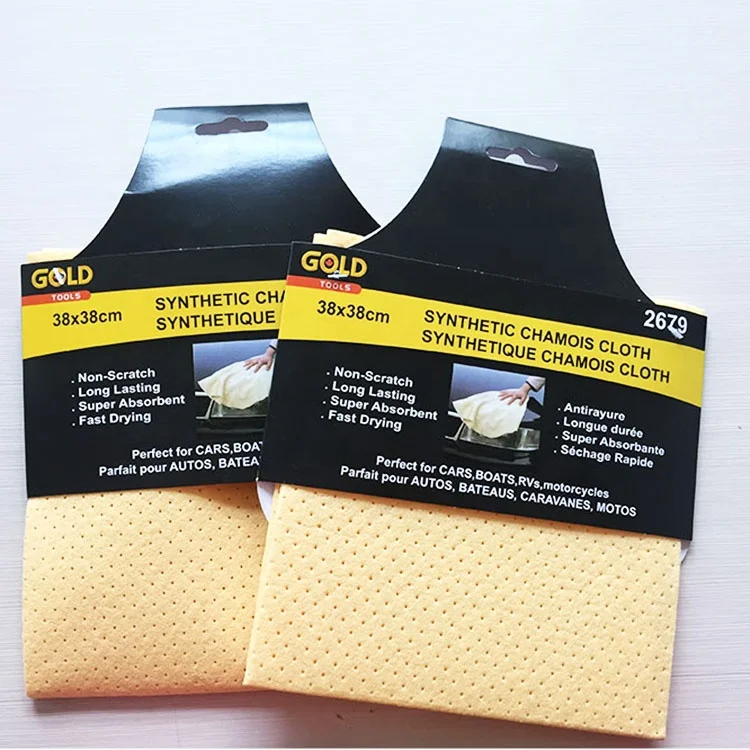 PVA Synthetic Chamois Leather PU Coat Clean Wipes