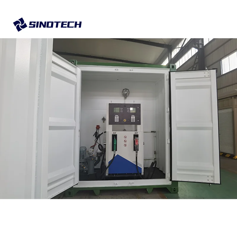 20ft 40ft Customized Double wall Self Bunded diesel Petrol Fuel Storage Container Fuel Station with pump Oil Tanks for Australia