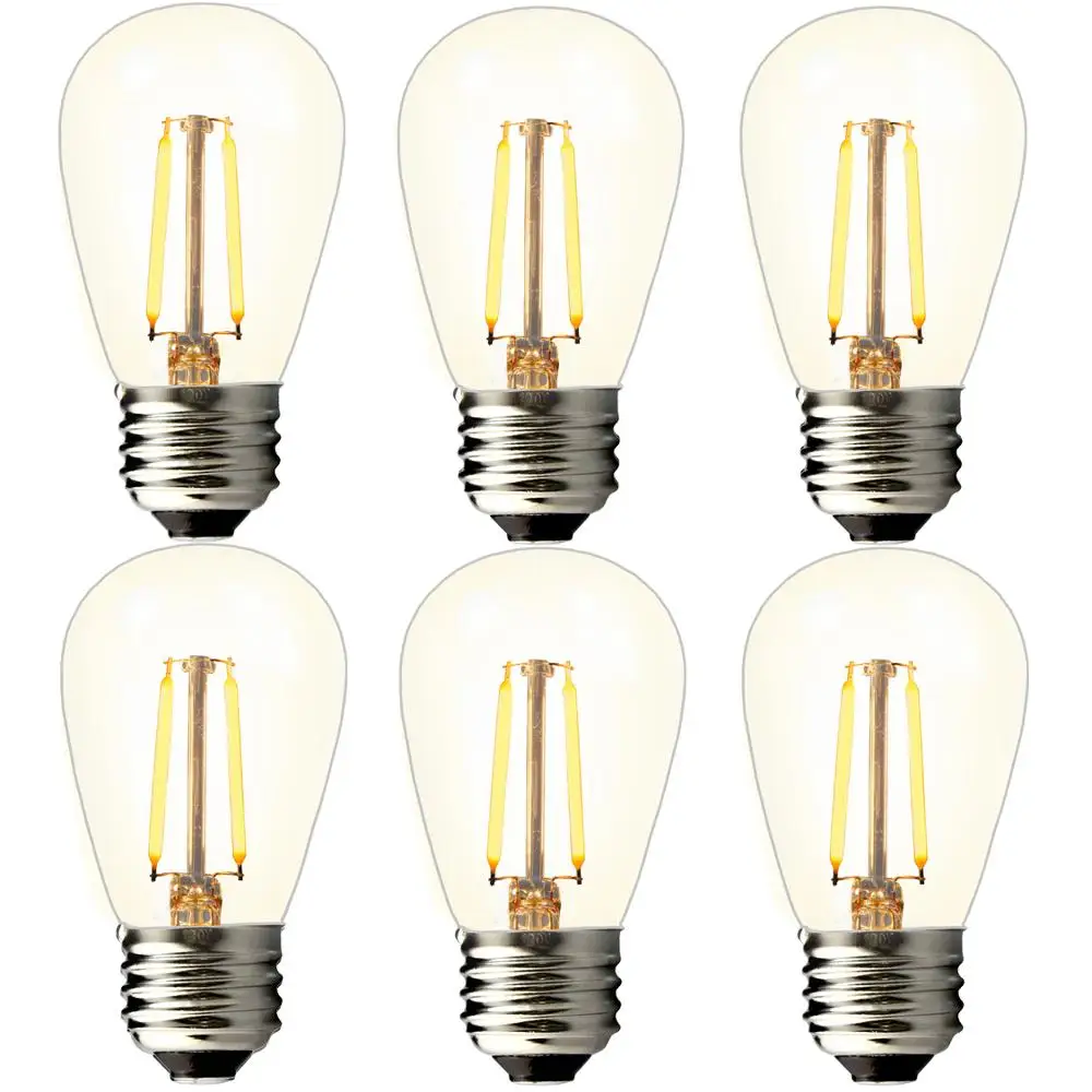 uL approved S14 shenzhen LED manufacture energy-saving 2W low consumption E27 filament led light bulbs