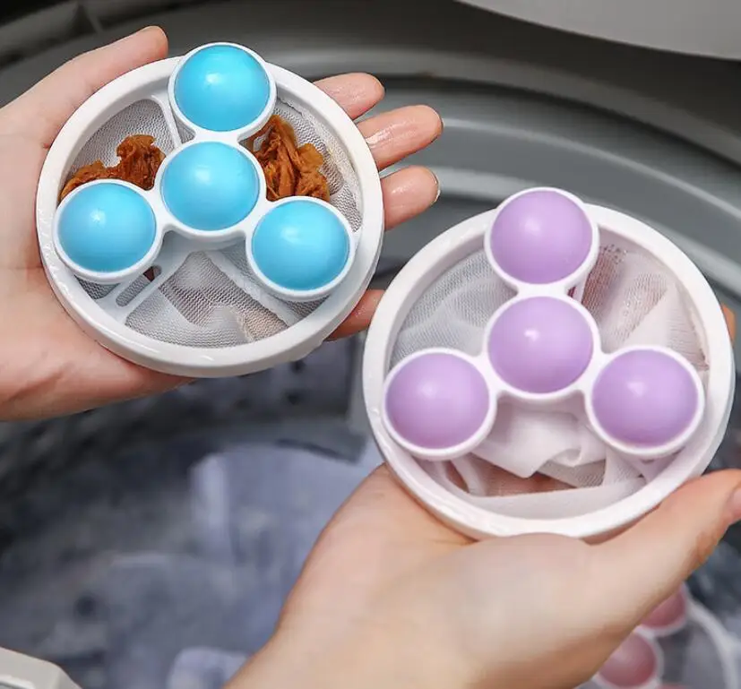Gyroscopic Washing Machine Float Filter Bag Hair Remover Cleaning Decontamination Laundry Ball Clothes Wash Ball