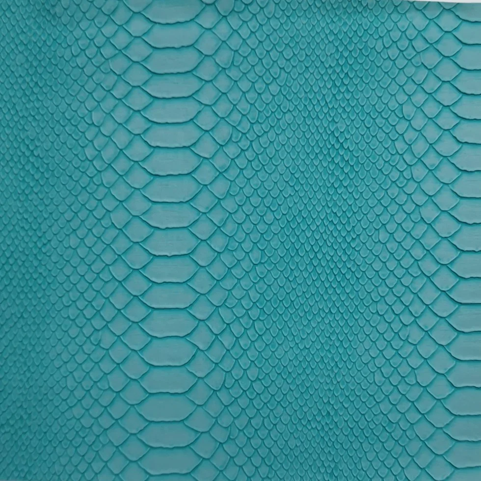Snake leather 1107 faux vinyl brush backing fabric anti mildew durable use on bag shoes case and uplostery