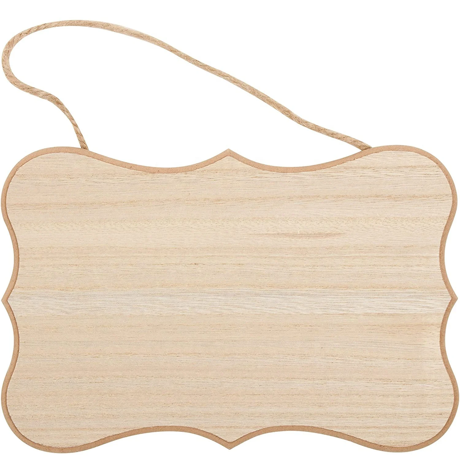 Plaque Sign Door Knob Hangers Unfinished Blank Hanging Wood for Crafts Wood Carton Box Love Nautical Christmas Wooden Ring E0