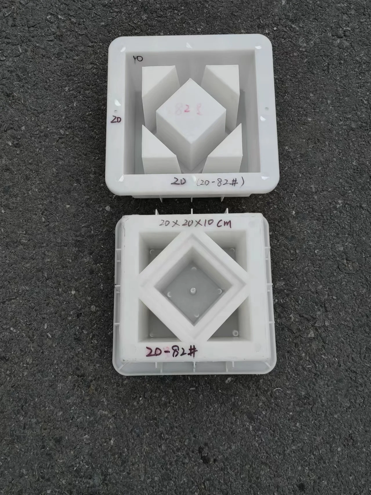 Factory supply concrete hollow blocks wall plastic molds