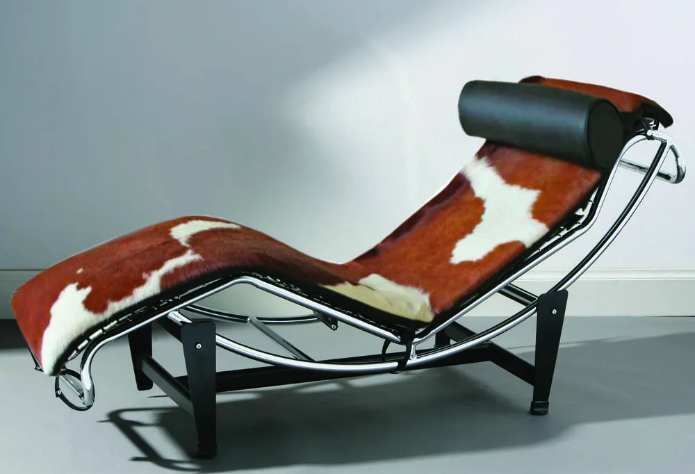  Современная классическая домашняя мебель для гостиной итальянская дизайнерская шезлонг из натуральной кожи пони