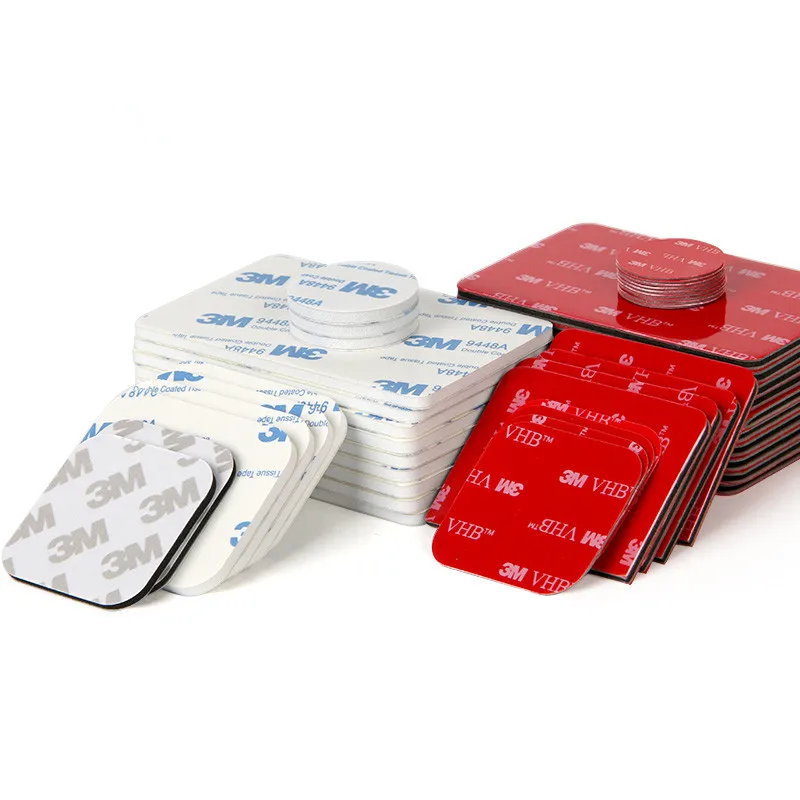 BSCI Certified Factory High Temperature Die Cut Circle Square 3m Double-sided Tape For Car Cell Phone Holder