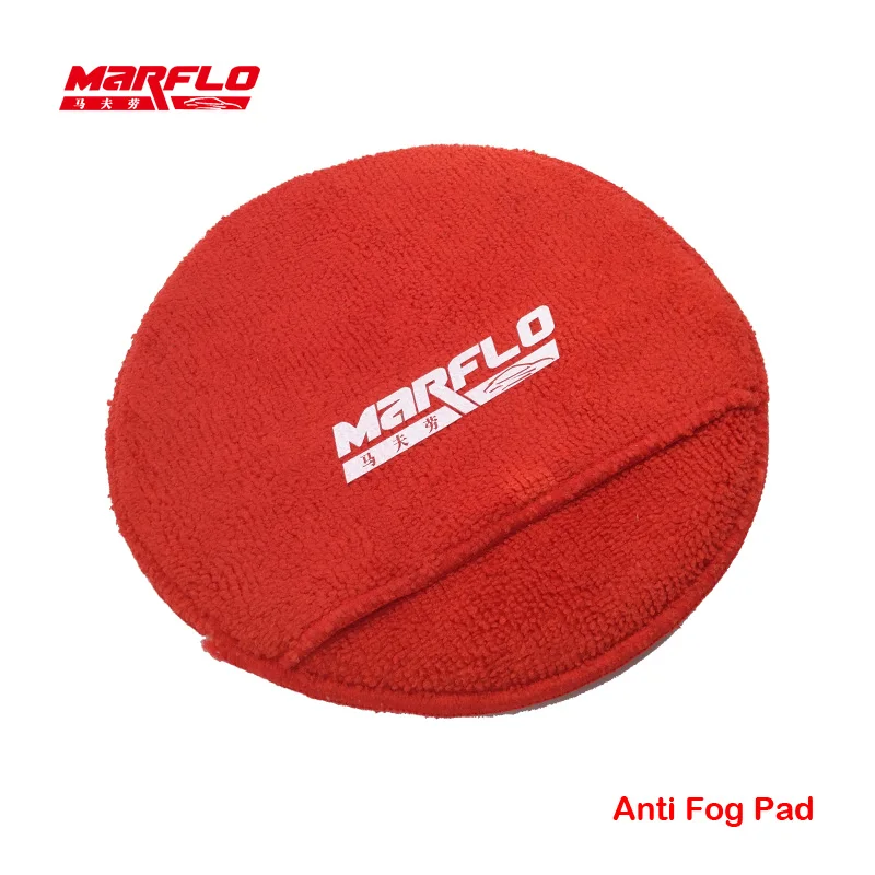 BT-6015 Car Wax  Anti-fog Microfiber Towel Auto Detailing Pad with Finger Pocket  Wholesale Microfiber Red Glove Polishing Pads
