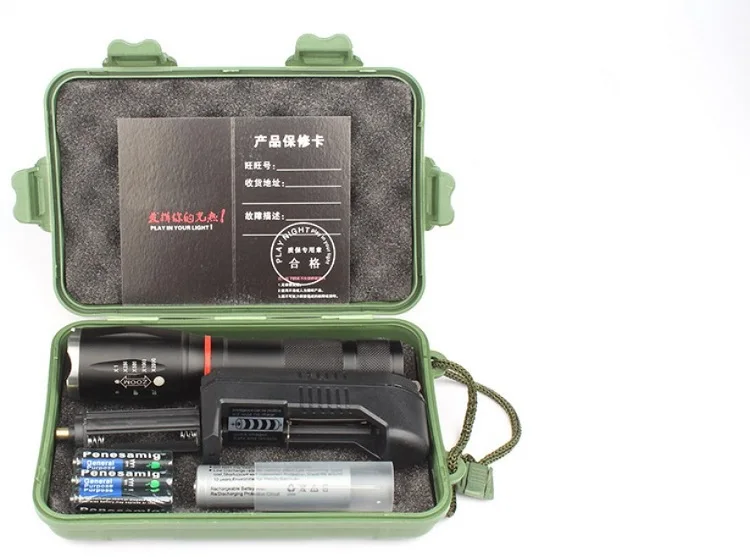 Waterproof LED Flashlights USB Rechargeable Aluminum Alloy T6 LED FLASHLIGHT Big Reflector Mid Switch Maglite Flashlight Torch