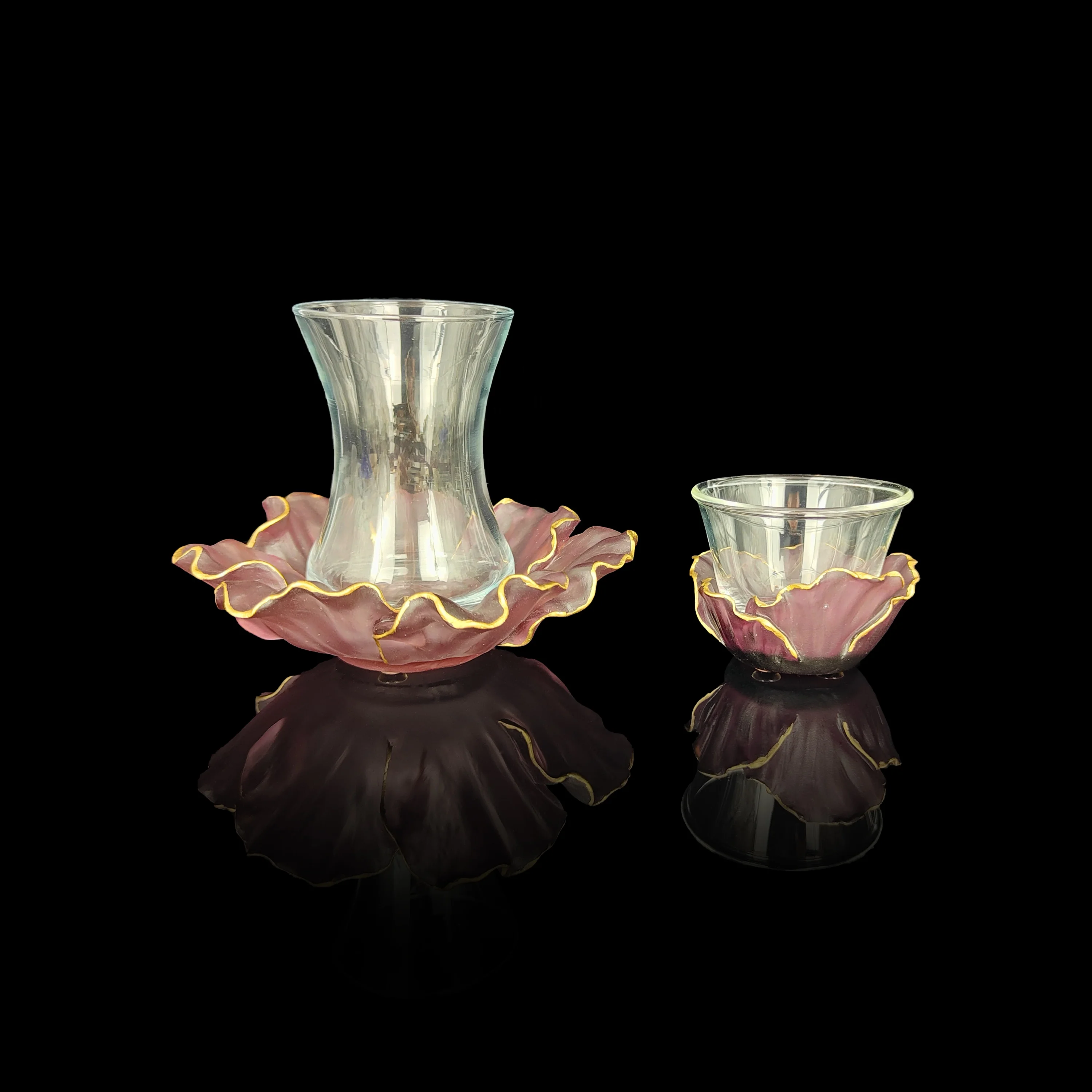 Оптовая продажа, роскошный подарок Рамадан, стеклянные бутылки для духов, набор кристаллов