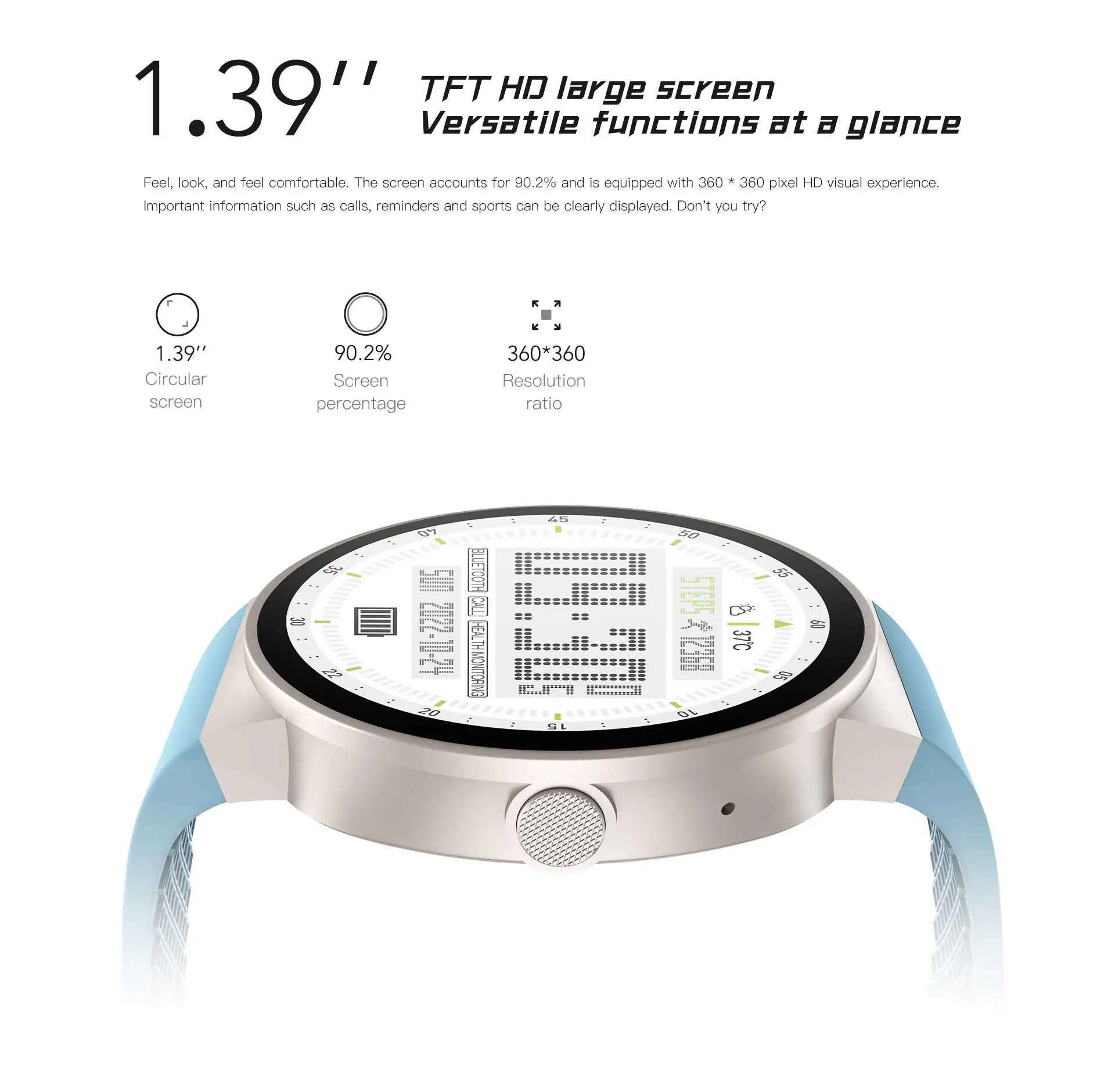 NORTH EDGE NL78 PRO Smartwatch1.39inch мужские и женские умные часы фитнес-трекер Android iOS