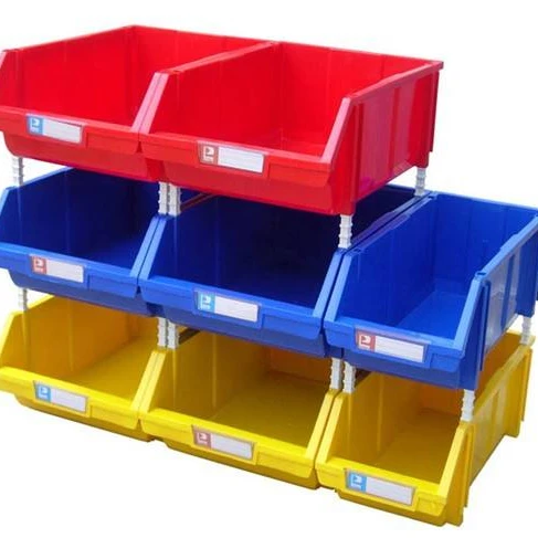 
 Пластиковый контейнер для хранения деталей промышленного склада  